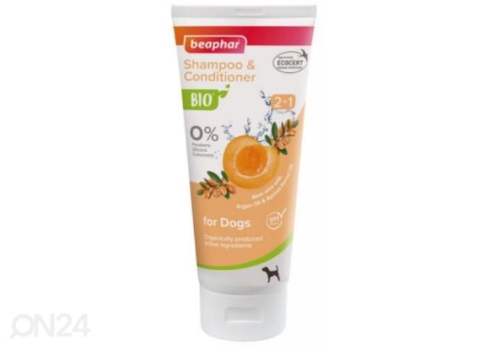 Šampoon koertele BIO Shampoo 2-IN-1 Beaphar 200 ml suurendatud