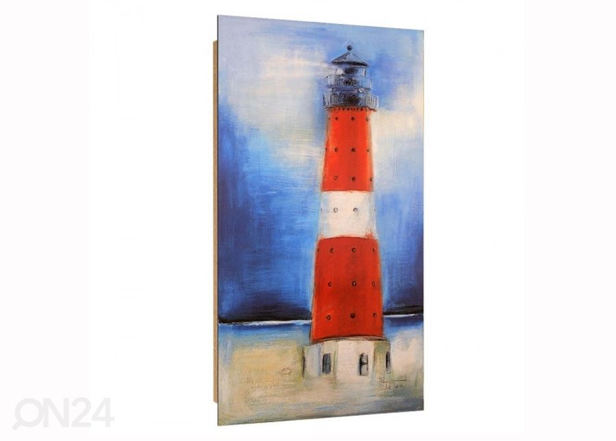 Seinapilt Lighthouse 3D 50x100 cm suurendatud