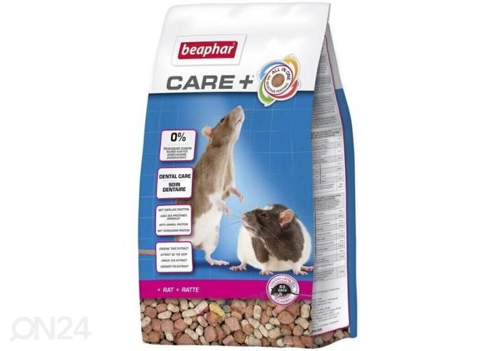 Täissööt Beaphar Care+ Rat toit rottidele 250 g suurendatud