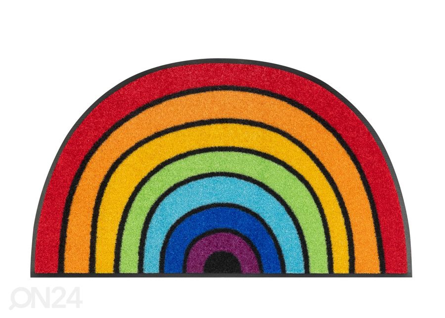 Uksematt Round Rainbow 50x85 cm suurendatud