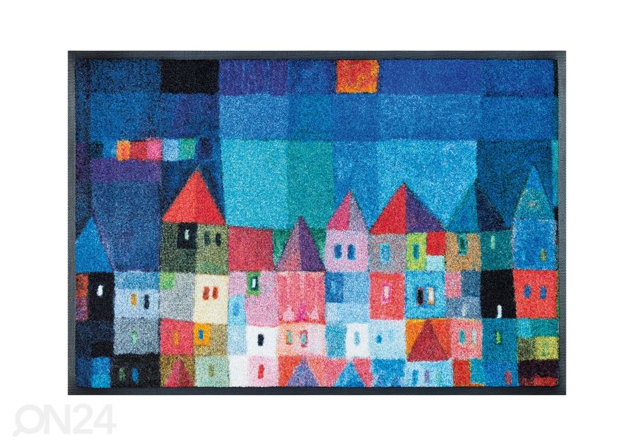 Vaip Colourful Houses 50x75 cm suurendatud