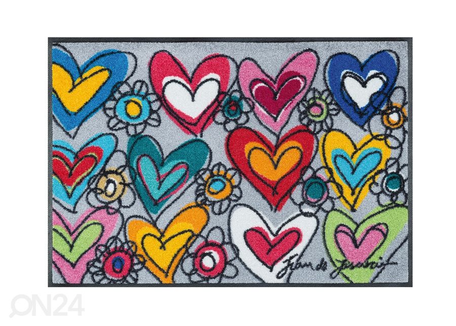 Vaip With Love, all things are possible 50x75 cm suurendatud