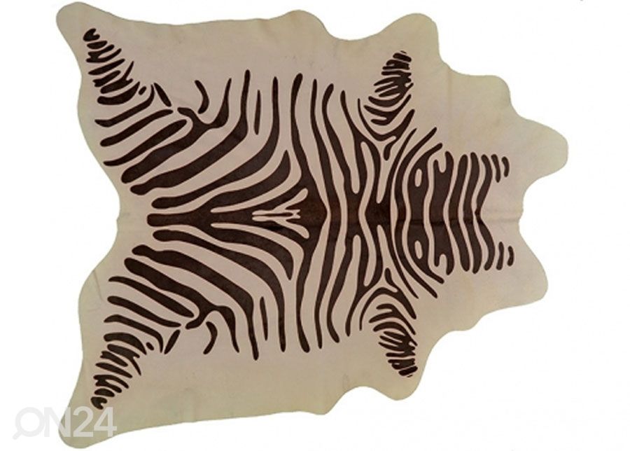 Veisenahk Zebra mustriga 210x220 cm suurendatud