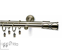 Kardinapuukomplekt Vario 2 realine, 240 cm FS-28938
