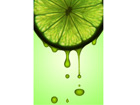 Pilt Drops of Juice Falling Lemon