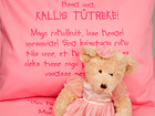 Beebide voodipesukomplekt roosa