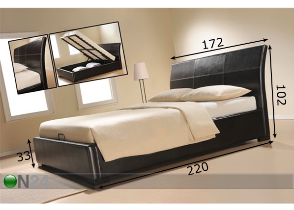 Pesukastiga voodi Maxi 160x200 cm AQ-37019