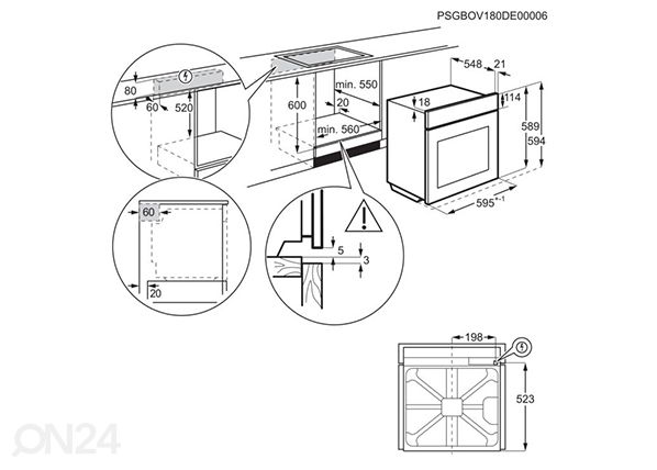 Integreeritav ahi Electrolux