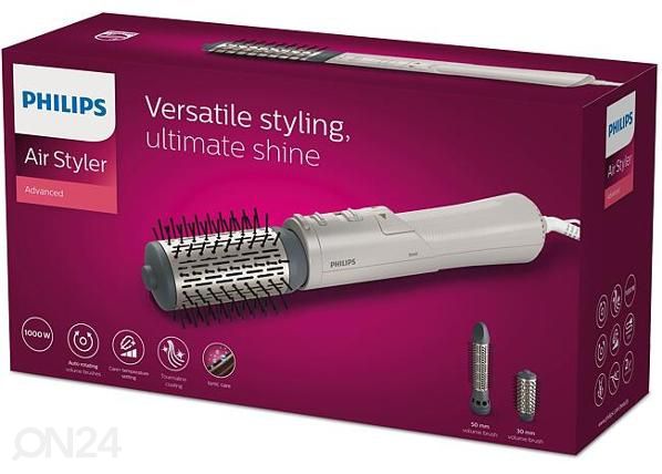 Juuksekoolutaja pöörleva harjaga Philips