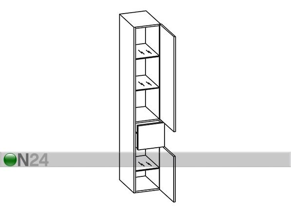 Kõrge vannitoakapp 359