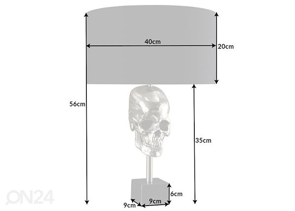 Lauavalgusti Skull