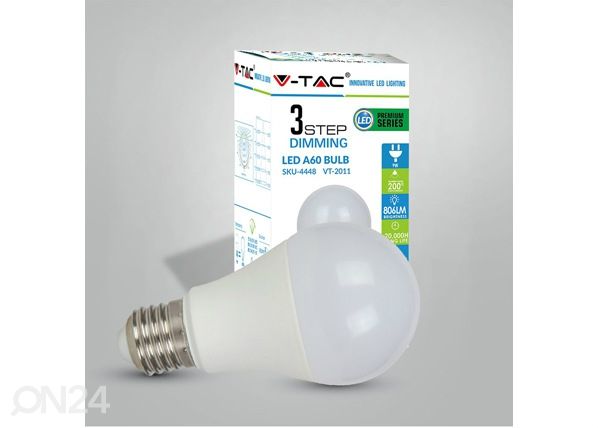 LED pirn E27 A60 9 W 3 tk