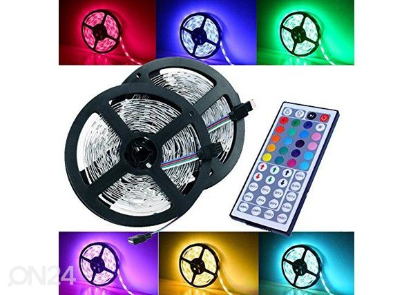 LED ribavalgusti RGB puldiga 10 m