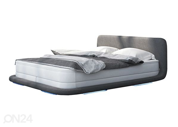 LED valgustusega voodi + madrats 180x200 cm