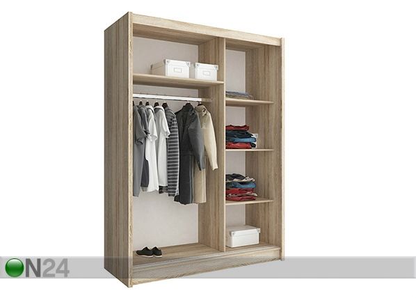 Lükandustega riidekapp 150 cm