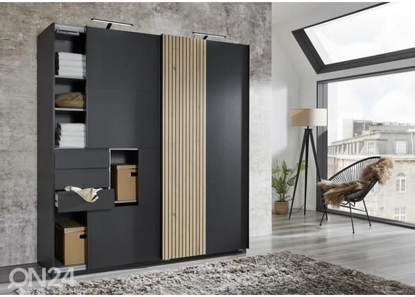 Lükandustega riidekapp Coburg 180 cm