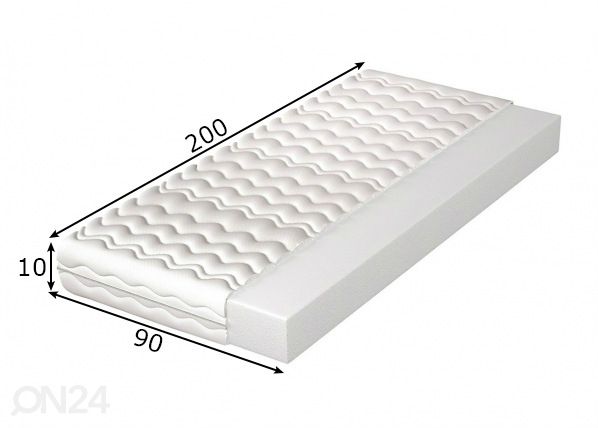 Madrats 90x200 cm mõõdud
