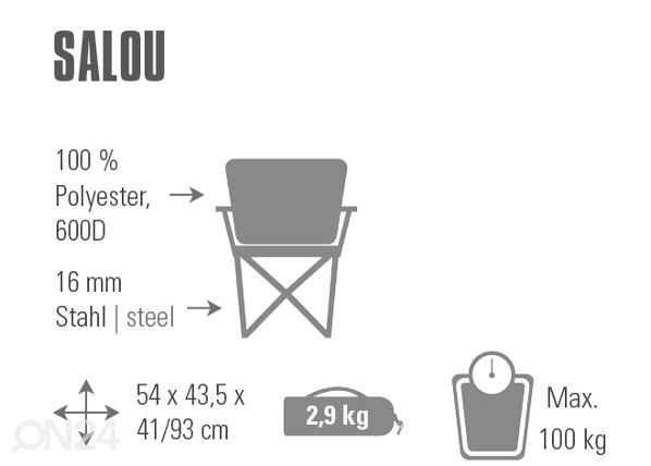 Matkatool salou kokkupandav tumehall/sinine High Peak