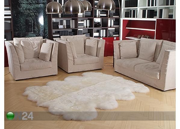 Naturaalsest lambanahast vaip 170x180 cm