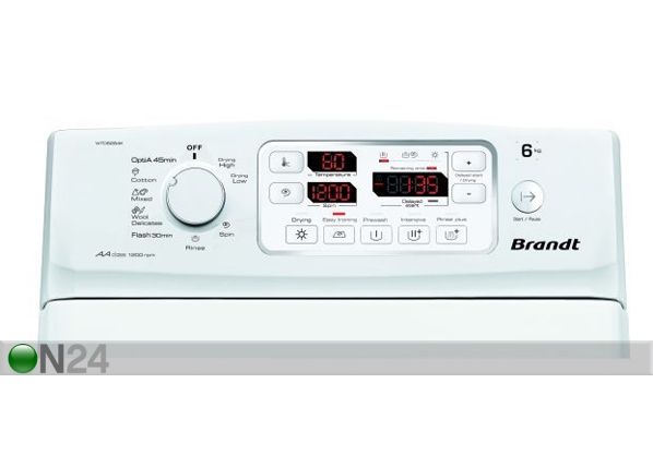 Pealtlaetav kuivatiga pesumasin Brandt 6kg