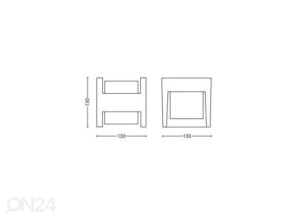 Philips Arbour seinavalgusti 2x4,5 W 800lm 2700K