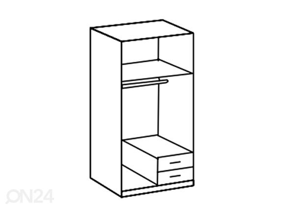 Riidekapp Duisburg 90 cm