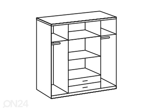 Riidekapp Duo2 180 cm