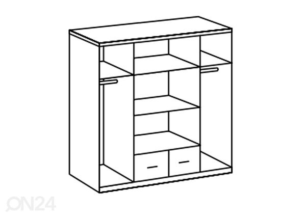 Riidekapp Glasgow 180 cm