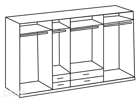 Riidekapp Gronau 313 cm