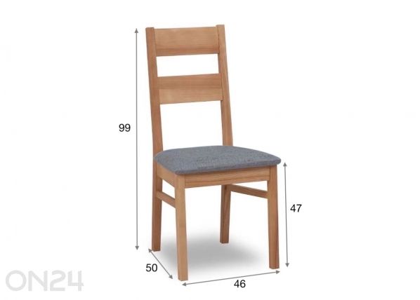 Söögitoakomplekt tammepuidust Merbi 12