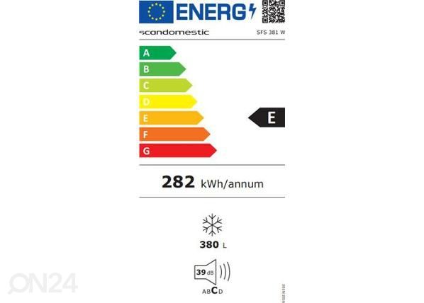 Sügavkülmik Scandomestic SFS381W valge