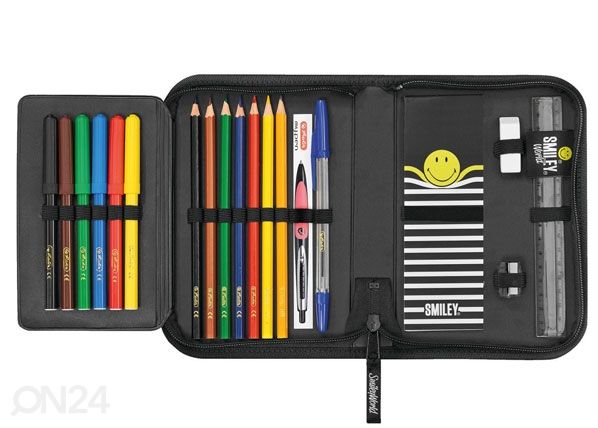 Täidetud pinal Herlitz Smileyworld Black Stripes