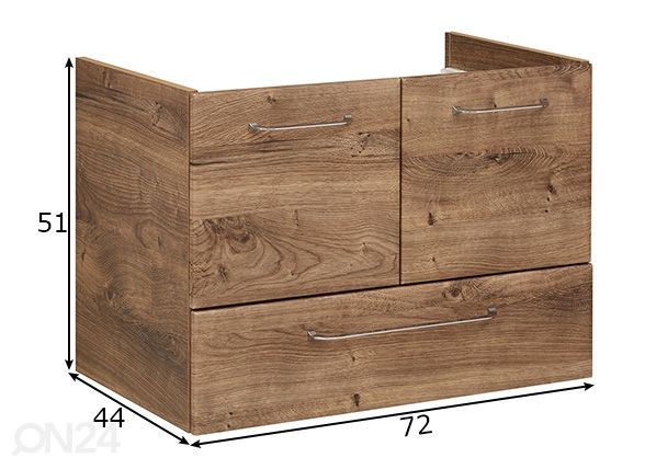 Valamukapp + keraamiline valamu 943 h53x75x45 cm