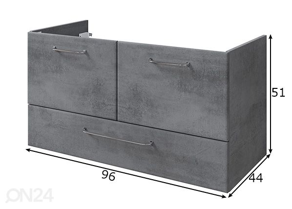 Valamukapp + klaasvalamu 945 h53x99x45 cm mõõdud