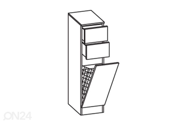 Vannitoakapp pesukorviga 335