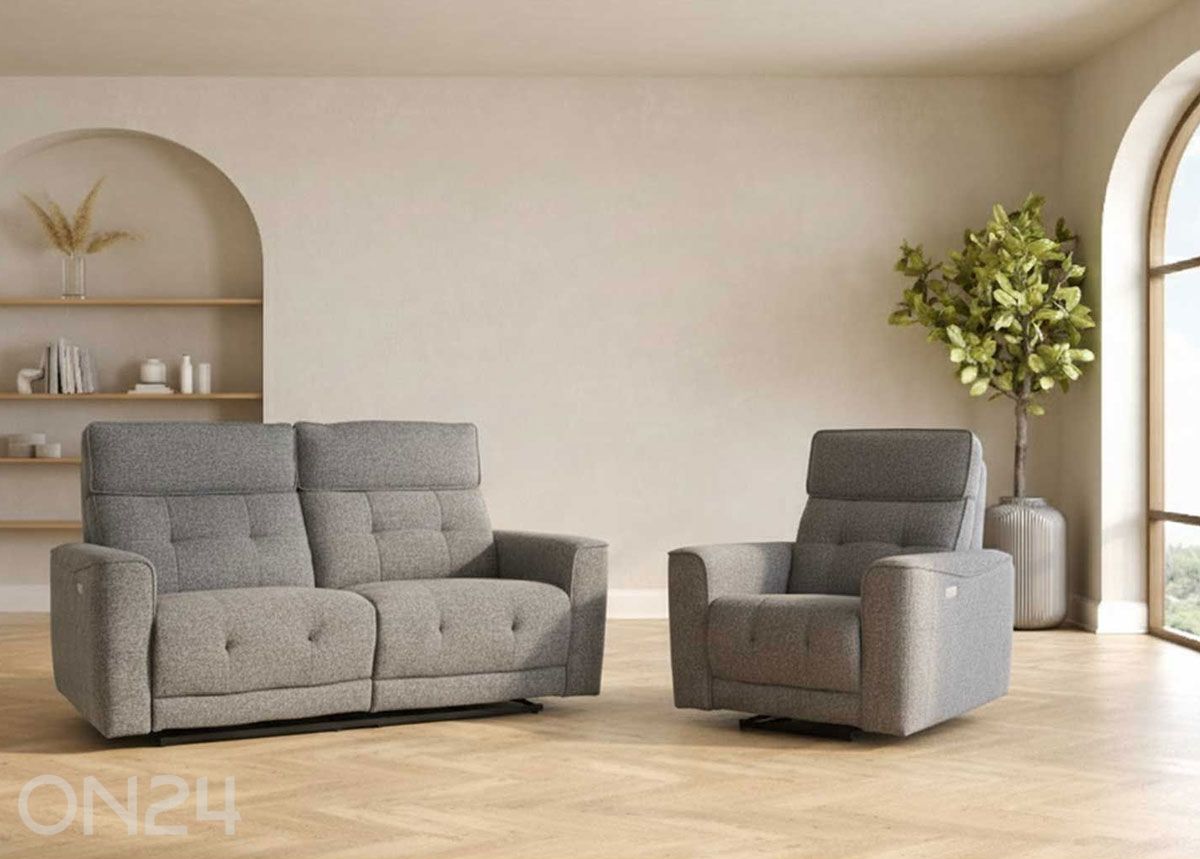 2-kohaline diivan Bosco Recliner suurendatud