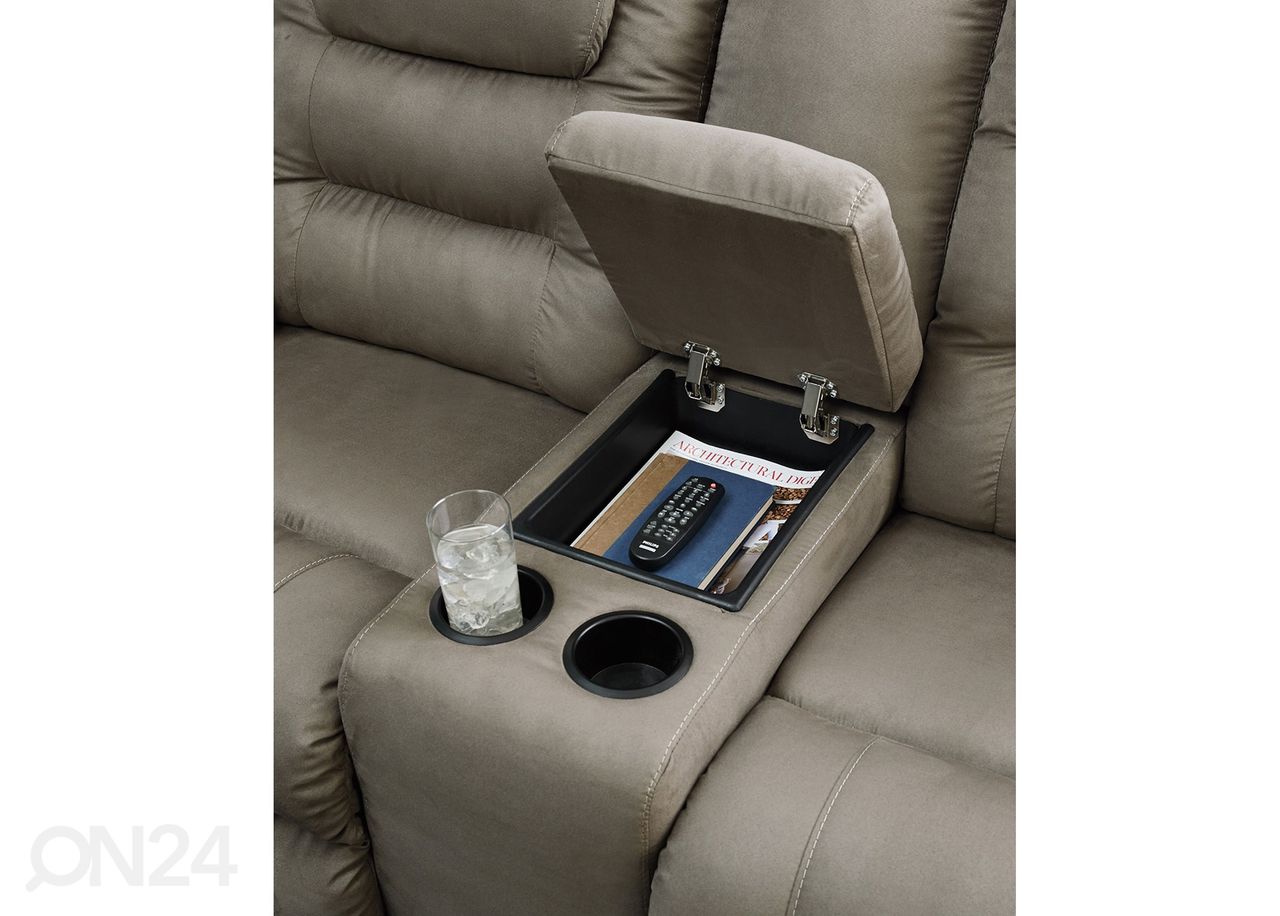 2-kohaline diivan recliner suurendatud