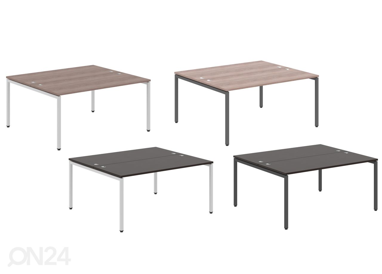 2-kohaline kontorilaud Xten-S 160 cm suurendatud