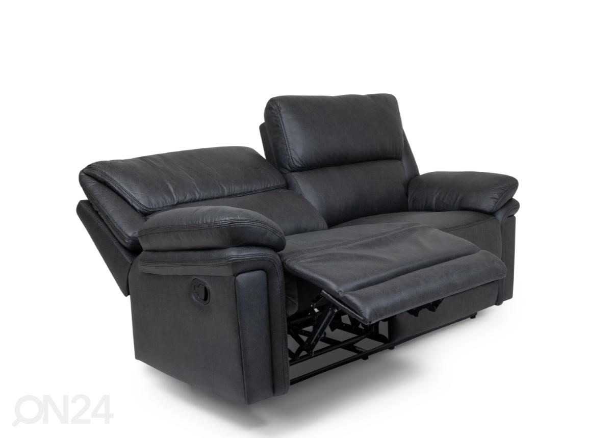 2-kohaline recliner diivan (must) suurendatud