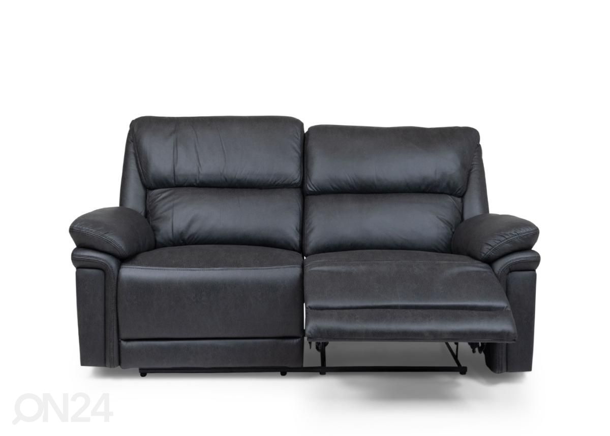 2-kohaline recliner diivan (must) suurendatud
