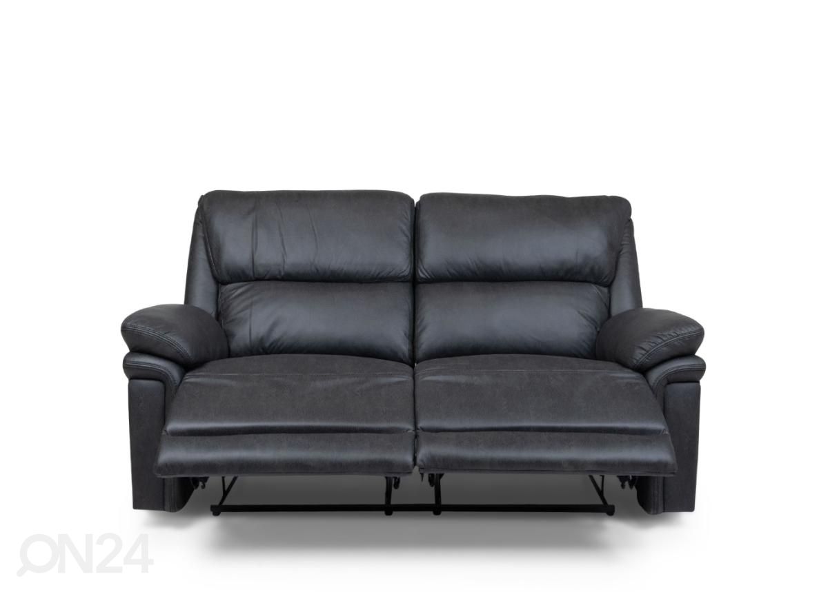 2-kohaline recliner diivan (must) suurendatud