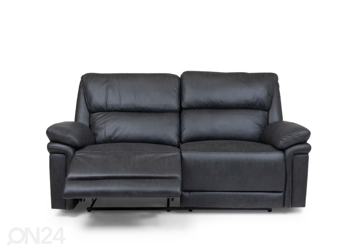 2-kohaline recliner diivan (must) suurendatud