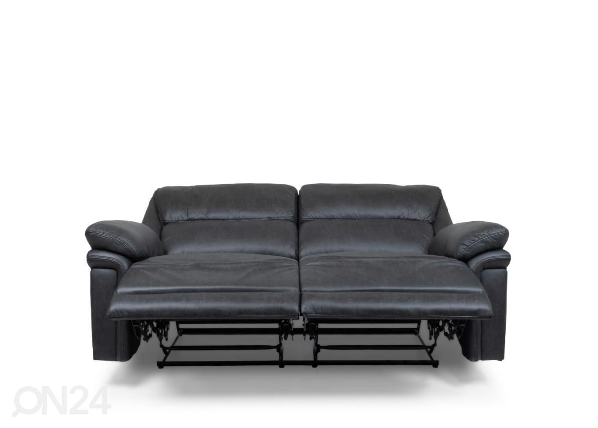 2-kohaline recliner diivan (must) suurendatud