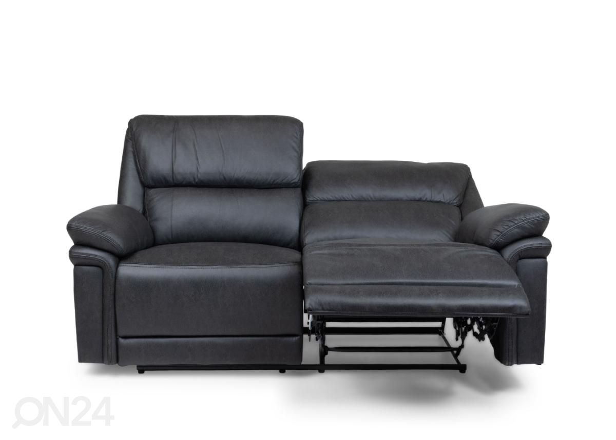 2-kohaline recliner diivan (must) suurendatud