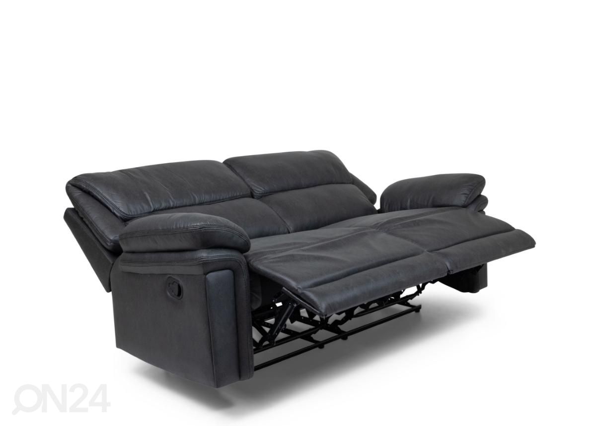 2-kohaline recliner diivan (must) suurendatud