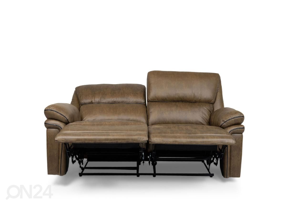 2-kohaline recliner diivan (pruun) suurendatud