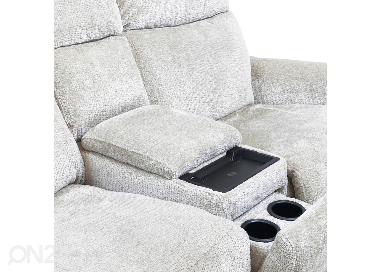 2-kohaline recliner diivan suurendatud
