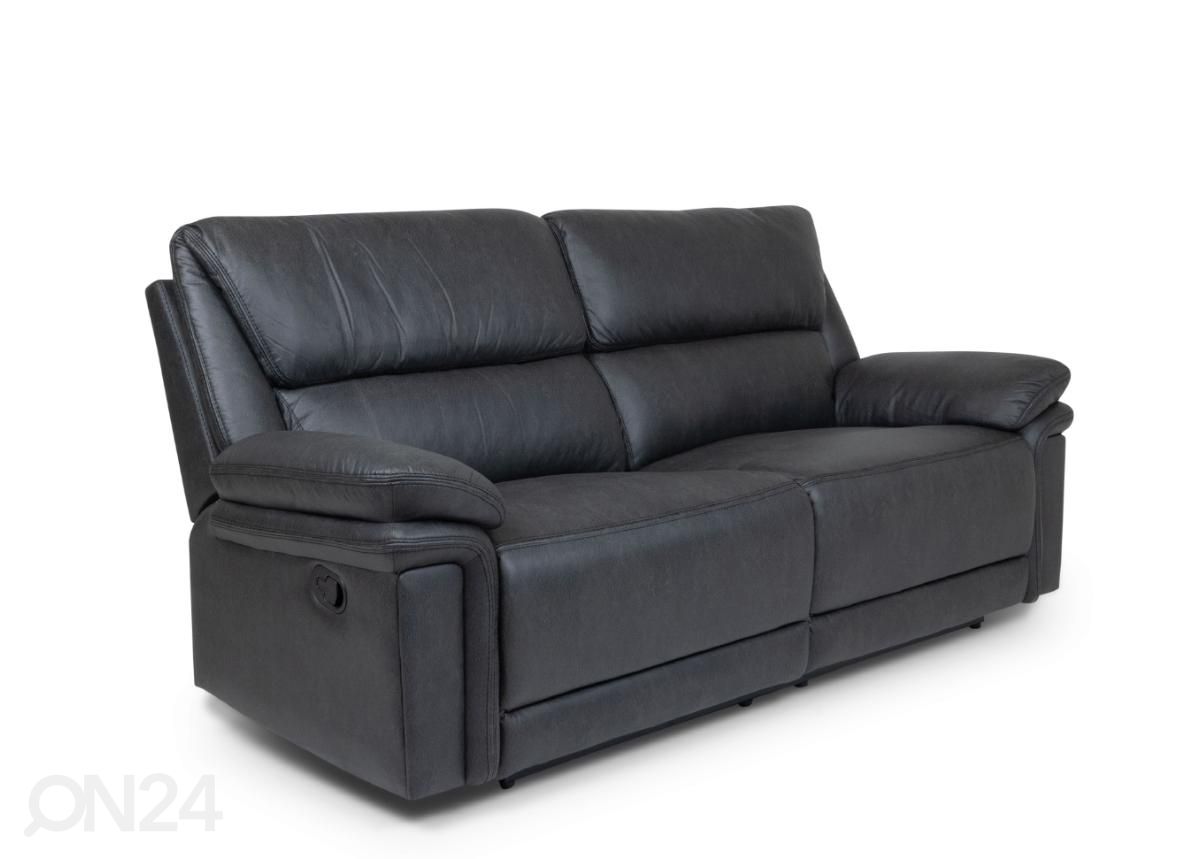 3-kohaline diivan (must) suurendatud