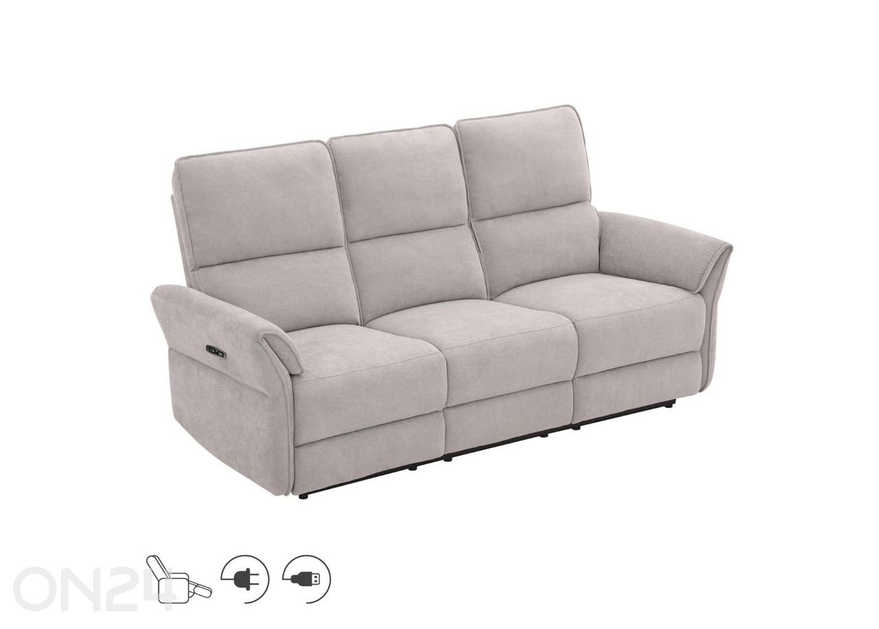3-kohaline diivan Damika Recliner suurendatud