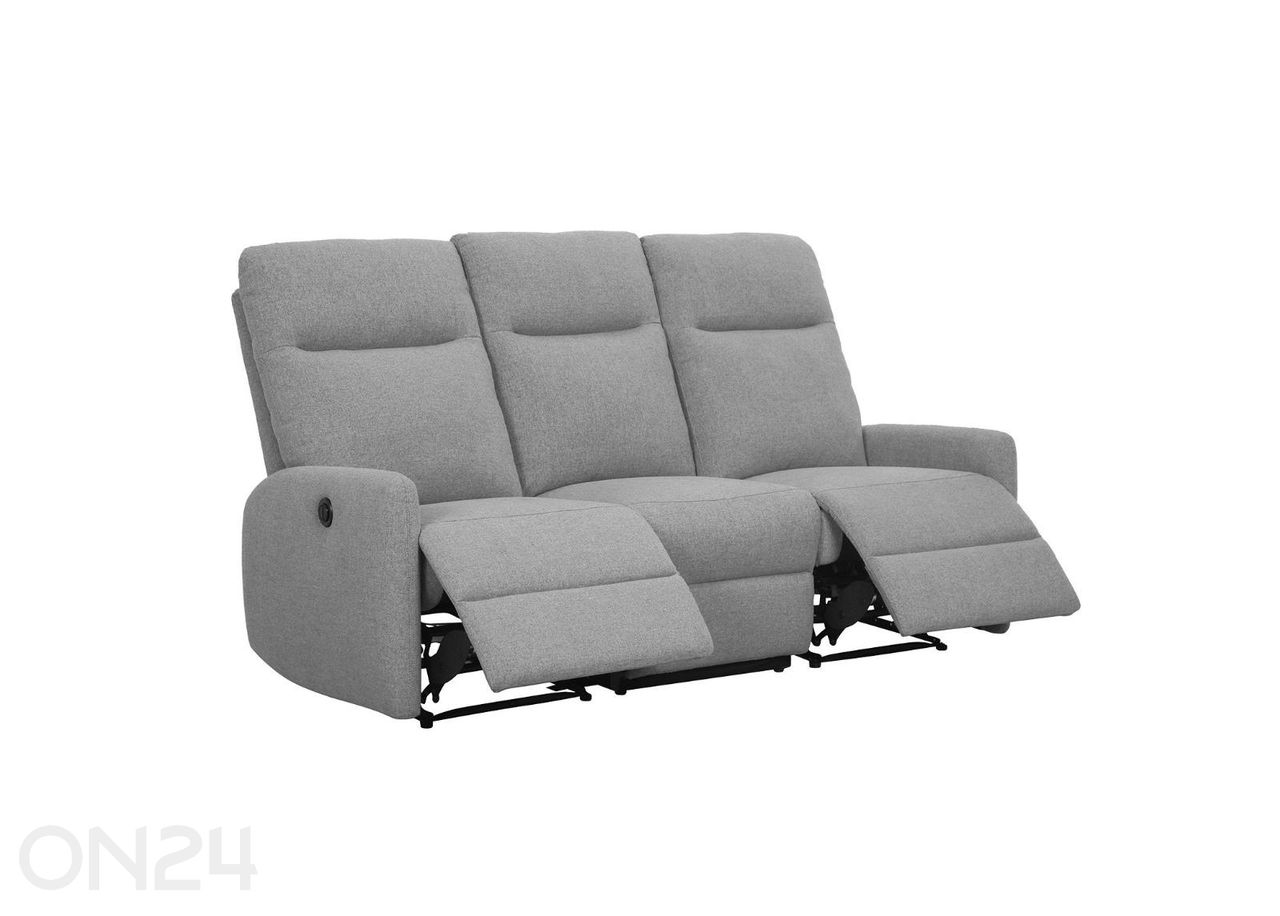 3-kohaline diivan Katy elektriline recliner suurendatud